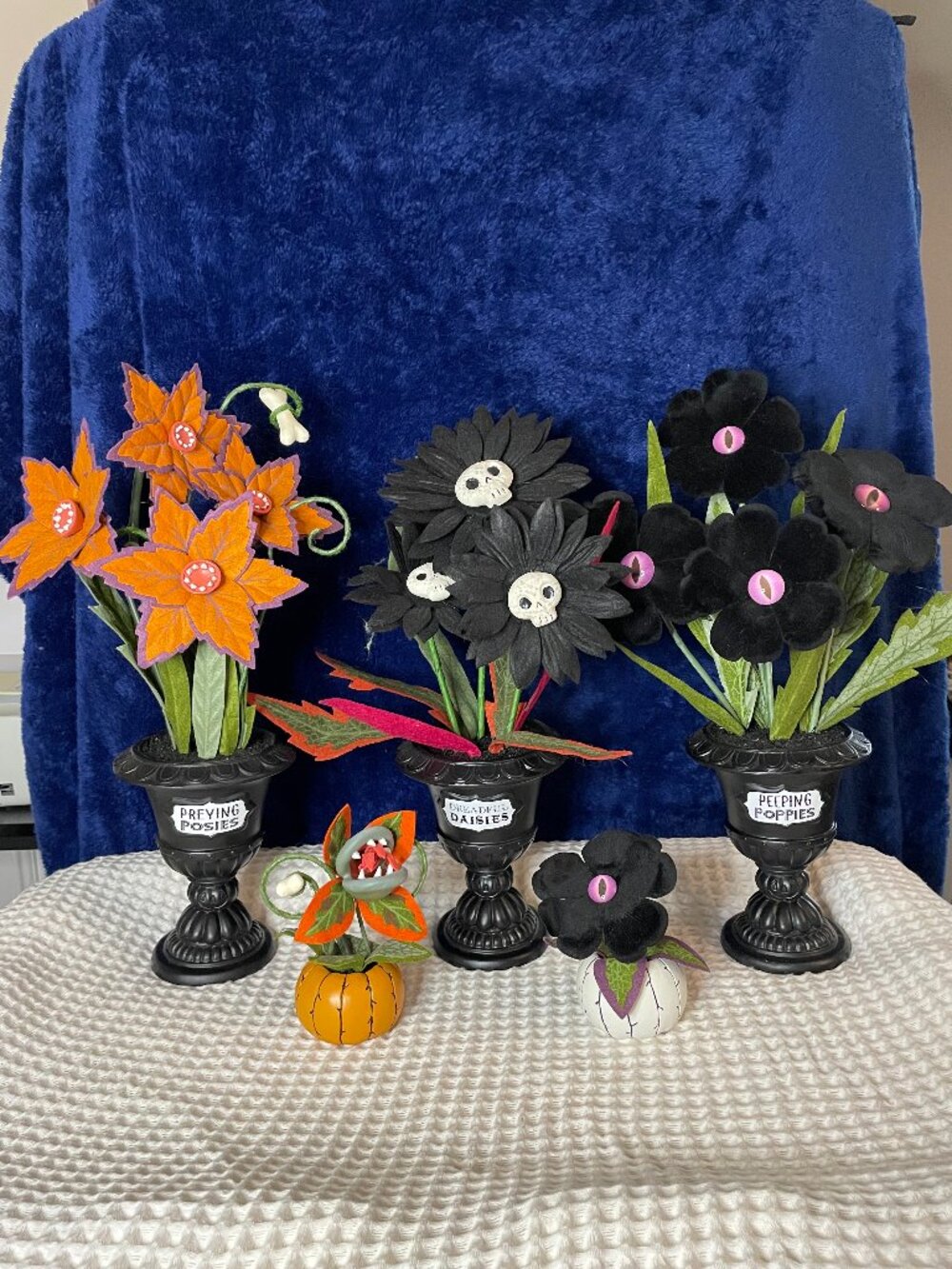 Hyde & Eek! Ghoulish Garden Halloween Flowers Lot